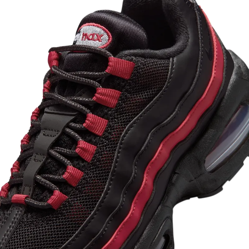 Nike Air Max 95 Black / Team Crimson / Wolf Grey (II4130-015)