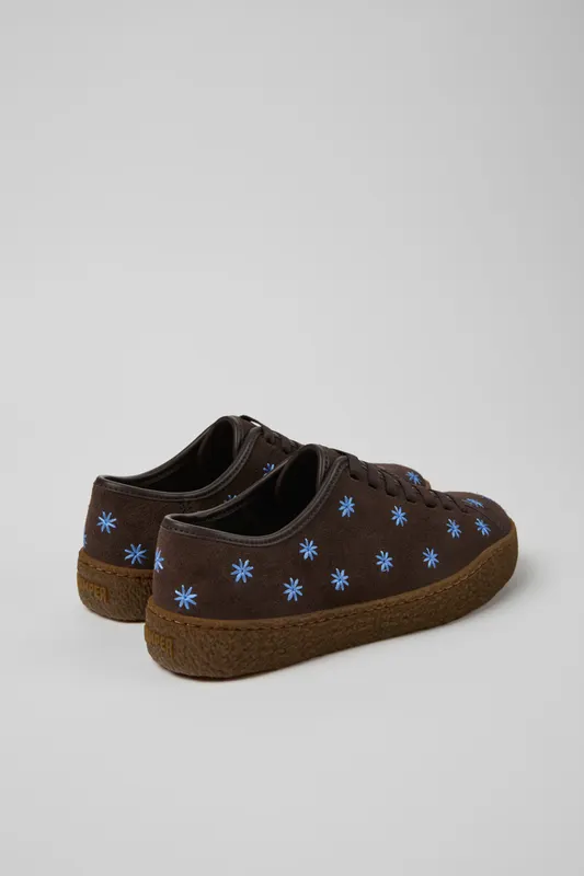 Camper Peu Terreno with Flowers – Brown (K201824004)
