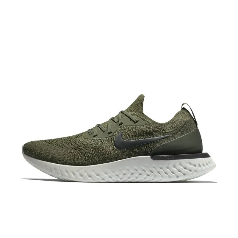Nike Epic React Flyknit Cargo Khaki Cargo Khaki/Black-Camper Green (AQ0067-300)
