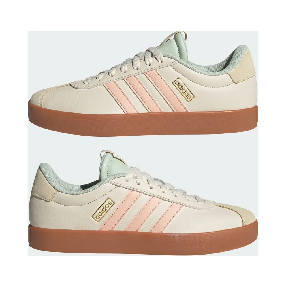 Adidas VL Court 3.0 Wonder White / Powder Coral / Linen Green (JP5348)