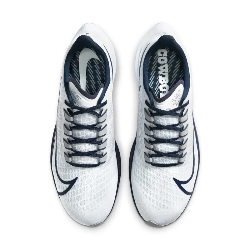 Nike Air Zoom Pegasus 37 Dallas Cowboys White/Pure Platinum-College Navy-Wolf Grey (CZ5444-100)