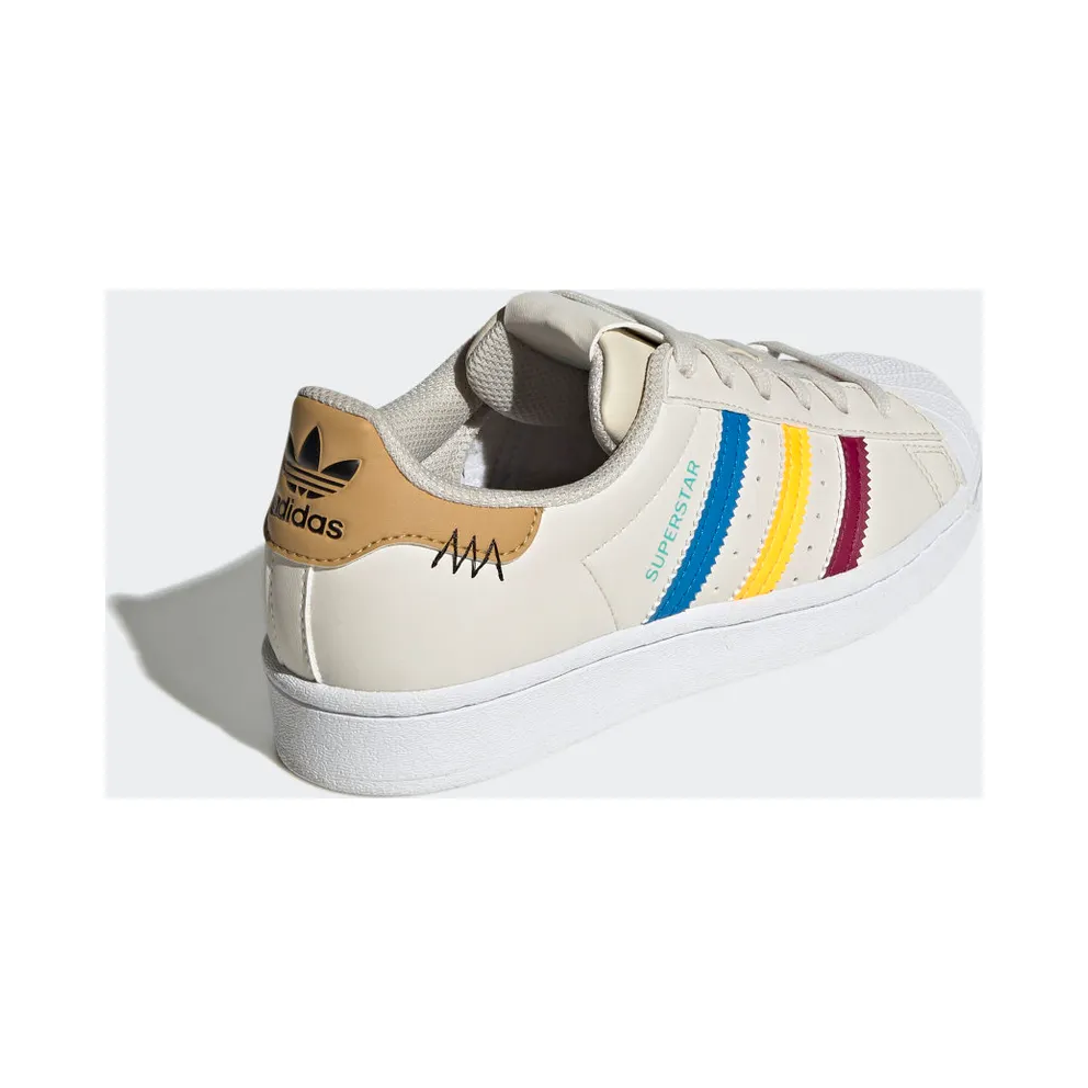 adidas Superstar Aluminium / Legacy Burgundy / Flash Orange (GY7236)