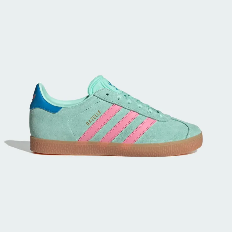 Adidas Gazelle Kids Clear Mint / Bliss Pink / Bright Blue (JP7125)