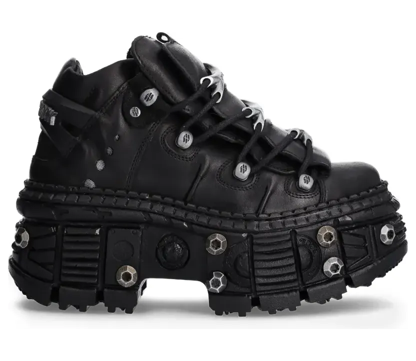 New Rock met plateauzool “Black” (MWALL106S25)