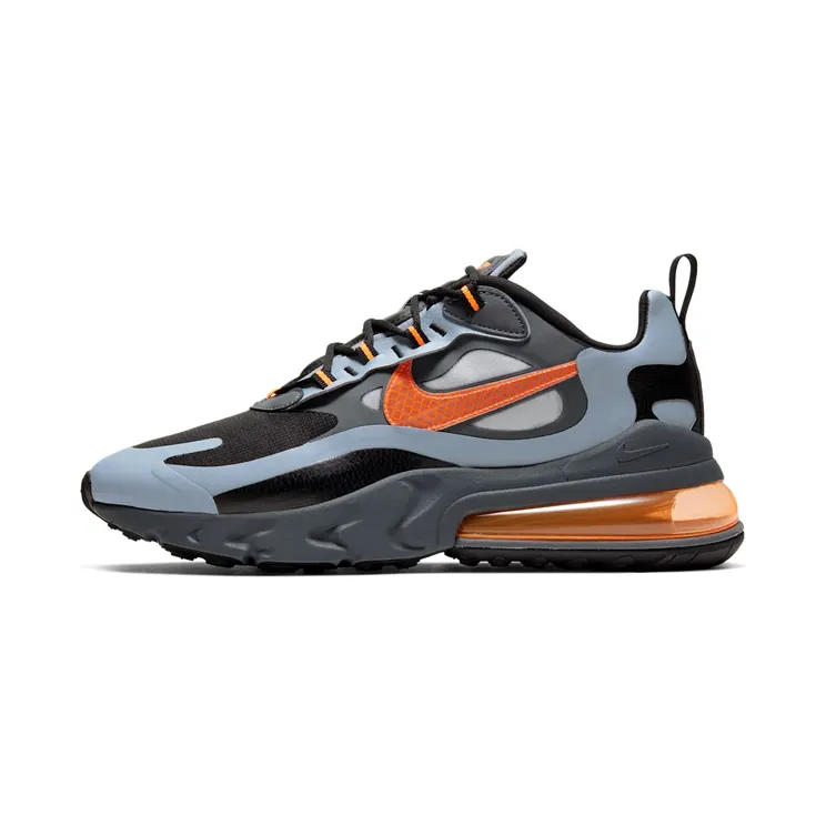 Nike Air Max 270 React Winter “Wolf Grey / Black / Dark Grey / Total Orange” (CD2049-006)