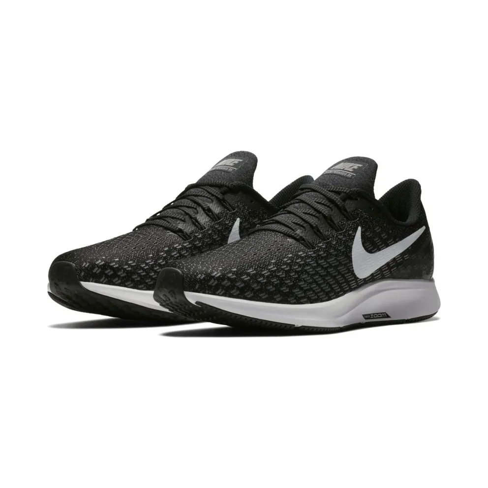 Nike Air Zoom Pegasus 35 Black Black/White Gunsmoke Oil Grey (942851-001)