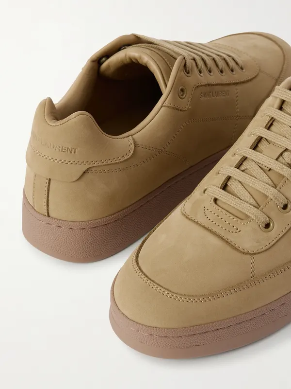 Saint Laurent SL61 Nubuck Sneakers Yellow (861491AAF86) (5)
