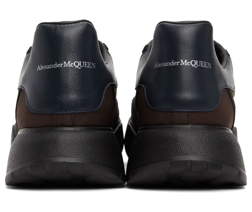 Alexander McQueen Khaki & Burgundy Court Sneakers (682813W4RQ5) (4)