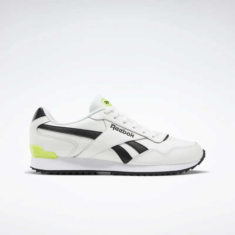 Reebok Royal Glide Ripple Clip Pure Grey 1 / Core Black / Acid Yellow