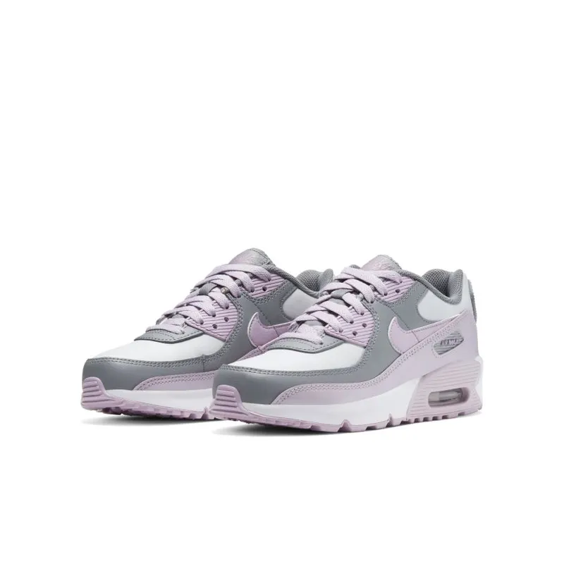 Nike Air Max 90 Leather Particle Grey Iced Lilac (GS) Particle Grey/Iced Lilac-Photon Dust-White (CD6864-002)