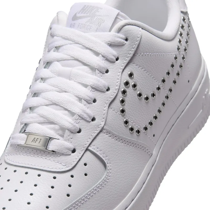 Nike Air Force 1 Low ’07 LV8 Triple White Metallic Silver (IW1234-100)