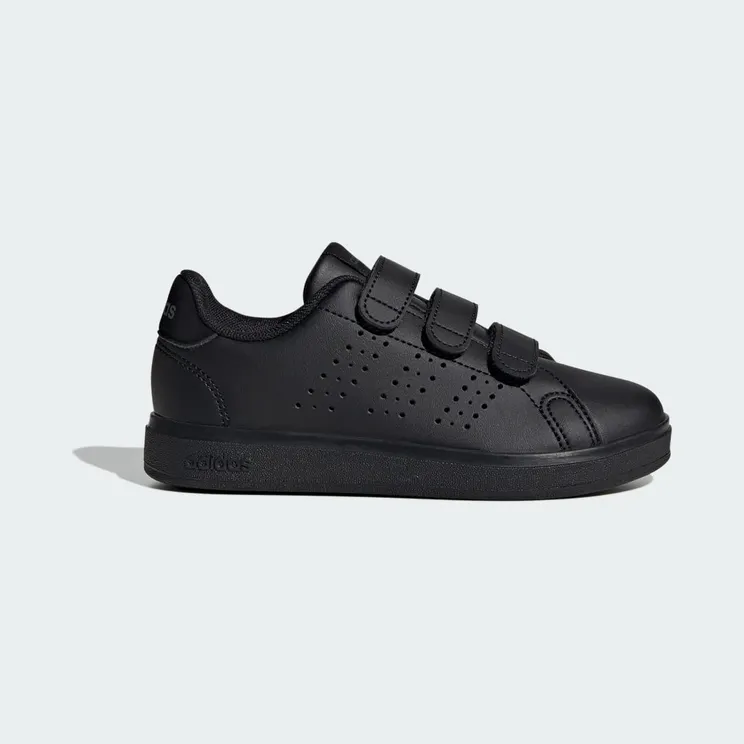 adidas Advantage Base 2.0 Shoes Kids “Core Black / Core Black / Grey Six” (IE9018)
