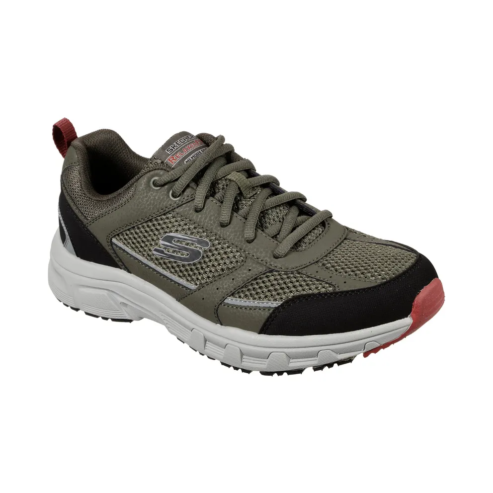 Skechers Relaxed Fit: Oak Canyon – Verketta – Olijf / Black – “Green” (51898 OLBK)