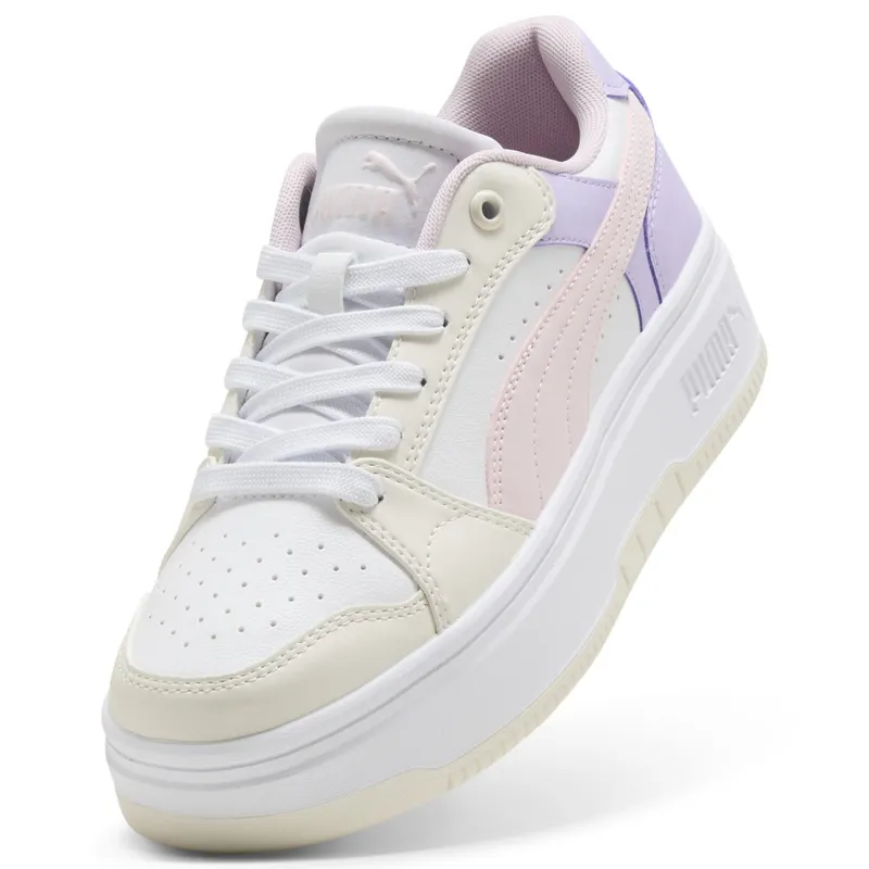 Puma Rebound Femme Low “Warm White / Powder Pink / Light Lavender” (402592_23)