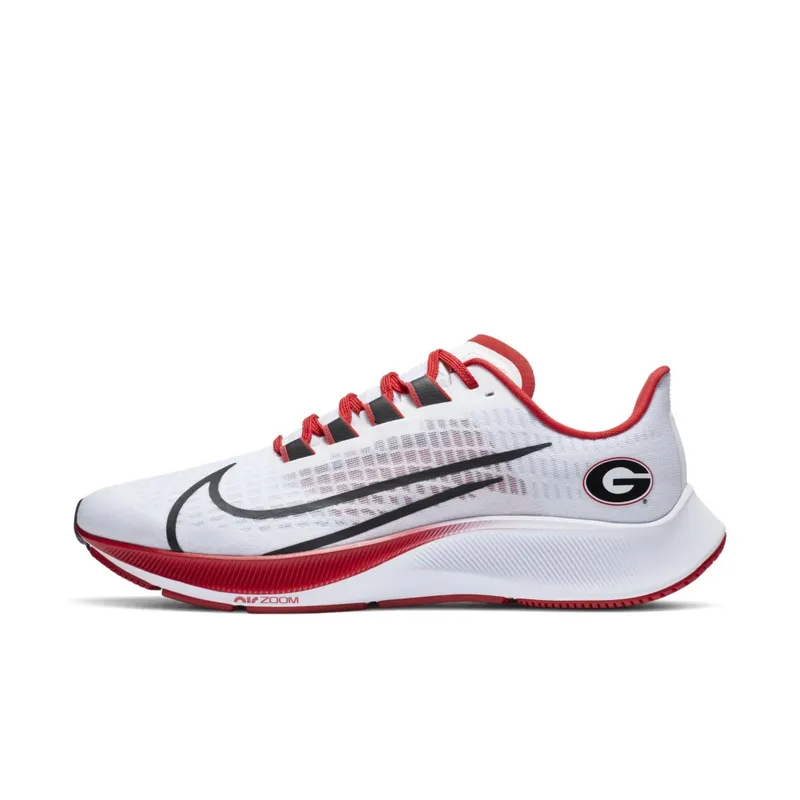 Nike Air Zoom Pegasus 37 Georgia White/Pure Platinum-University Red-Black (CZ5381-100)