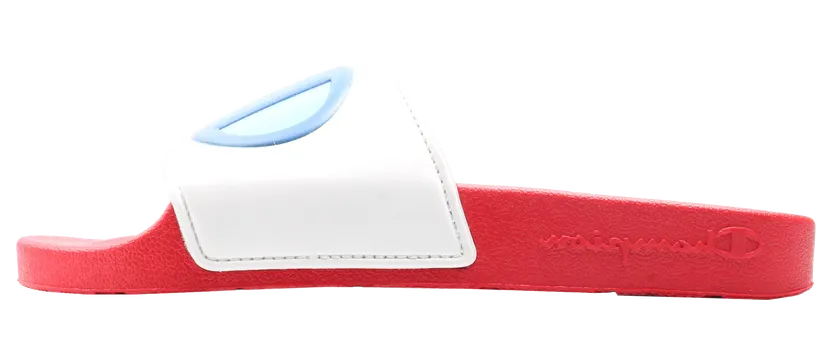 Champion Life™ IPO Color Block Slides “White / Multicolor” (CM100330W)