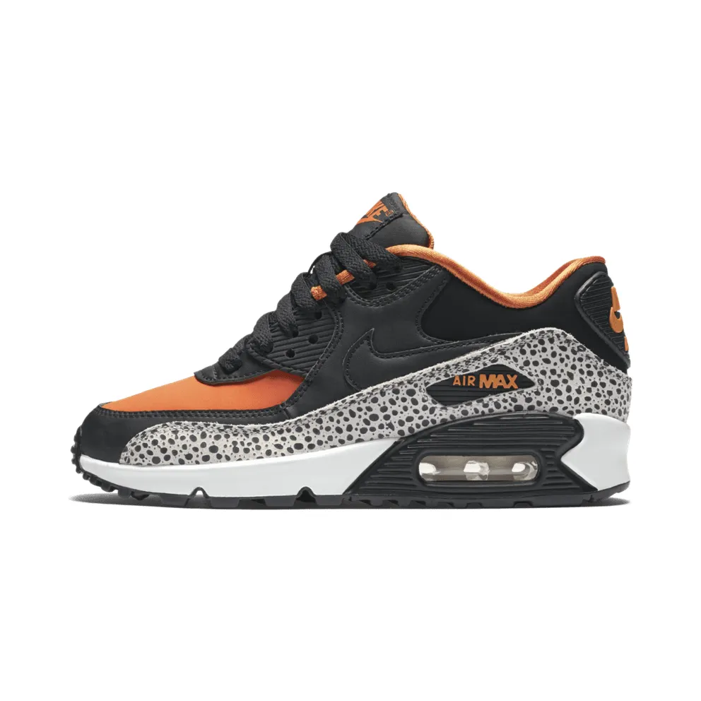 Nike Air Max 90 Safari (GS) Summit White/Black-Clay Orange (820340-100)