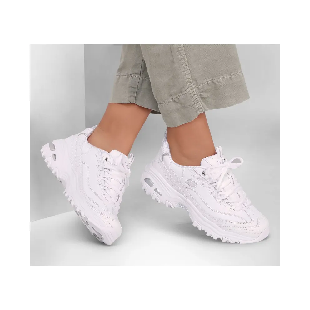Skechers D’Lites – Fresh Start Sneaker White/Silver