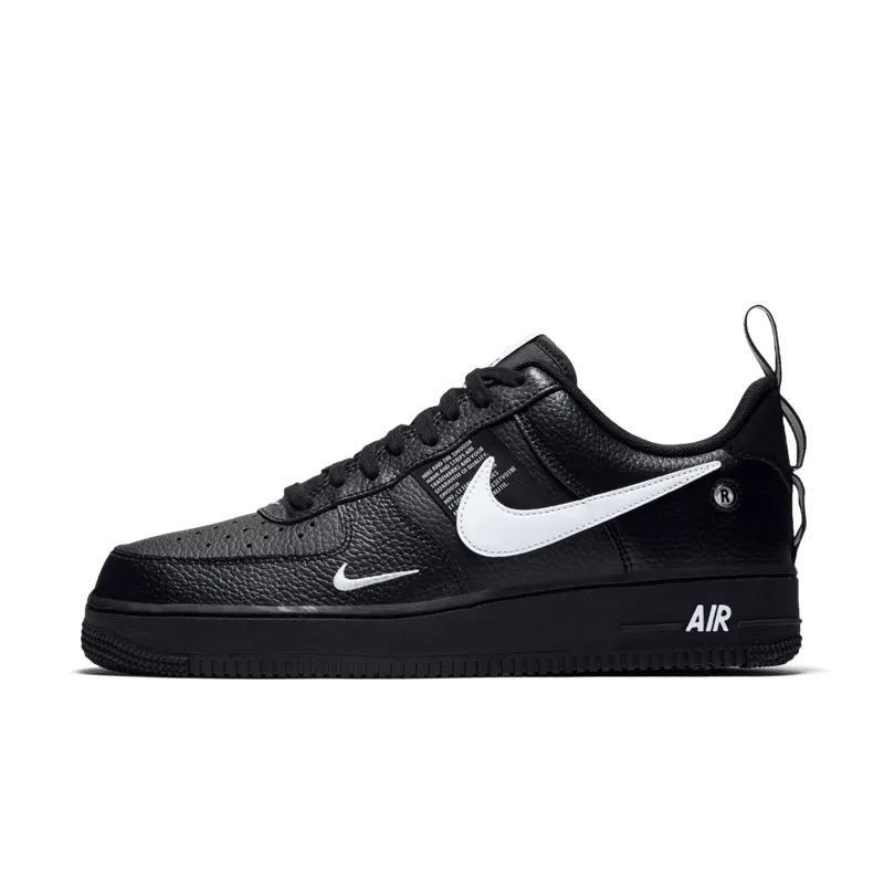 Nike Air Force 1 Low Utility Black White Black/White-Black-Tour Yellow (AJ7747-001)