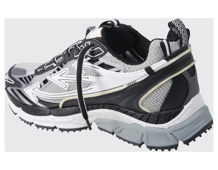 Off-White Bicolour Be Right Back Mesh Trainers with a Notched Sole Grey (M295C9F0010510) (2)