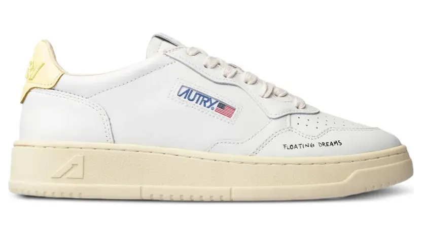 Sneakers Autry Medalist Low Man White/ Lemon (AULMDL02)