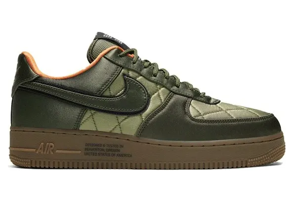 Nike Air Force 1 Low Quilted Satin Pack Cargo Khaki (CU6724-333)