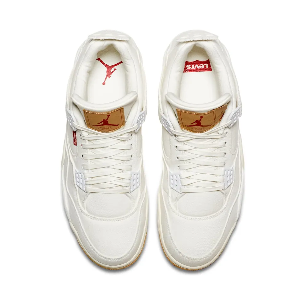 Air Jordan x Levi’s Nike AJ IV 4 Denim Levis White (With Levis Tag) (2018) (AO2571-100)