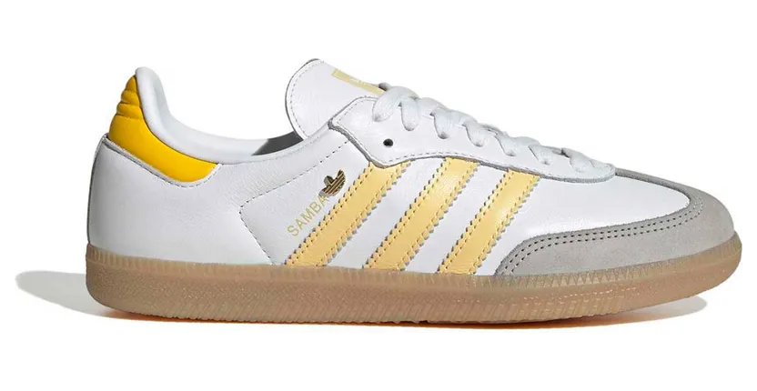 adidas Samba OG White Orange Tint Yellow