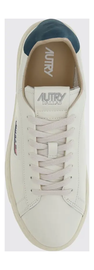 Autry Dallas Low Bicolor Smooth Calfskin Sneakers with Logo Blue (ADLMMR25) (3)