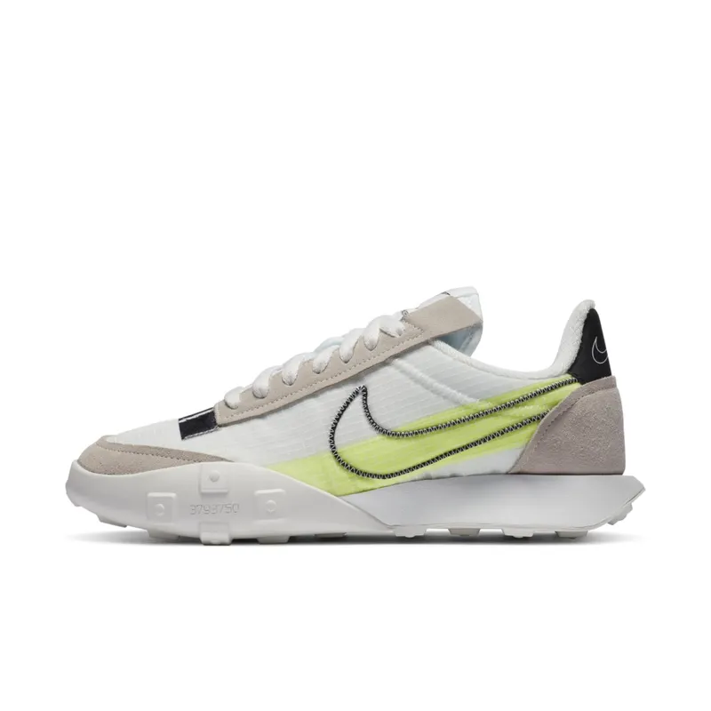 Nike Waffle Racer 2X Summit White (W) Summit White/Volt/Chrome (DC4467-100)