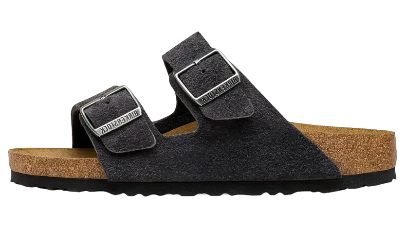 Birkenstock Arizona Suede Leather “Charcoal – Narrow Fit” (1031625)