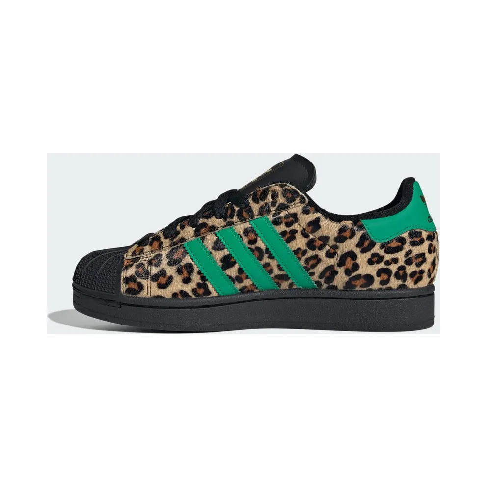 Adidas Superstar II Core Black / Court Green / Gold Metallic “Leopard” (JP8165)