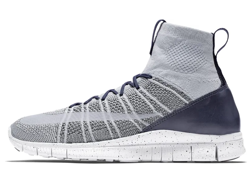 Nike Free Flyknit Mercurial “Pure Platinum / Dark Grey / Obsidian / Summit White” (805554-001)