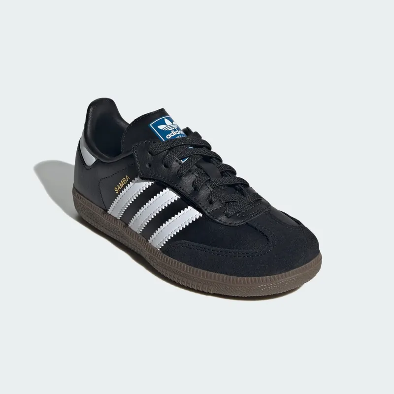 Adidas Samba OG Comfort Closure with Elastische Veters Kids Core Black / Cloud White / Gum (JQ6390)