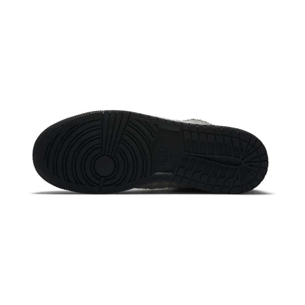 Jordan 1 Retro High Fleece Black Metallic Red Bronze (GS) Black/Metallic Red Bronze-White (332148-022)