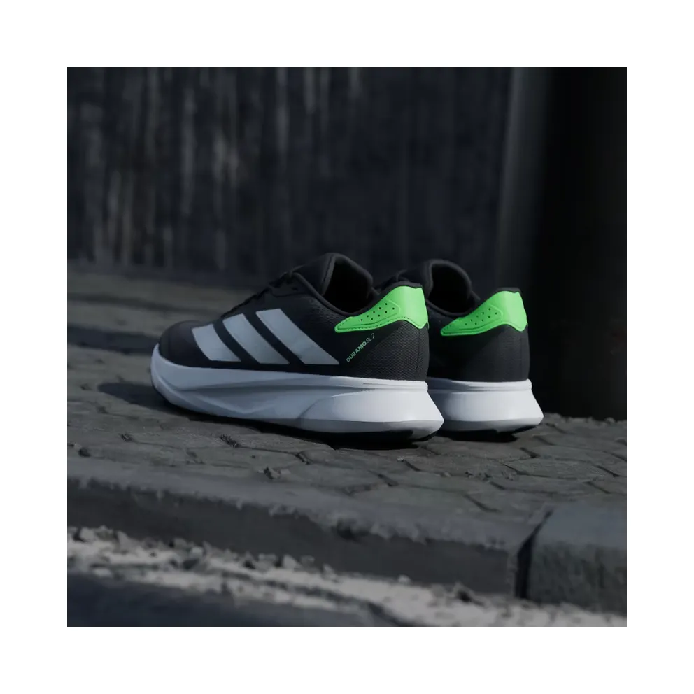 adidas Duramo SL 2 Running “Carbon / Silver Metallic / Lime Burst” (JP9206)