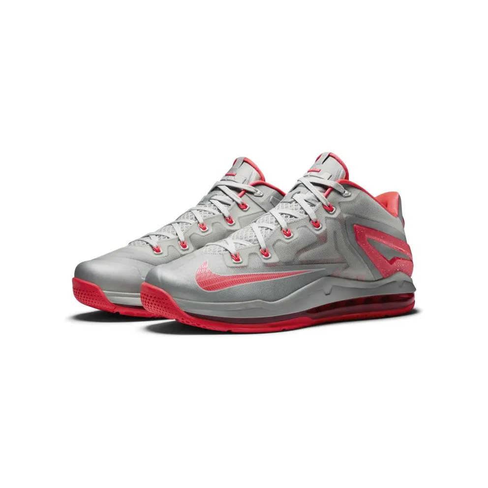 Nike LeBron 11 Low Laser Crimson Light Base Grey/Laser Crimson-Base Grey (642849-001)
