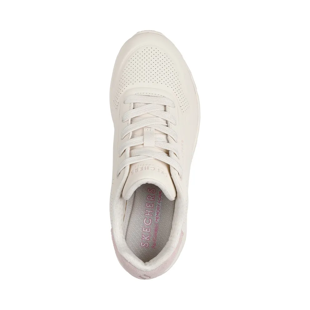 Skechers Uno “Pop Back Sneaker Natuurlijk / Light Pink” (177092NTLP)