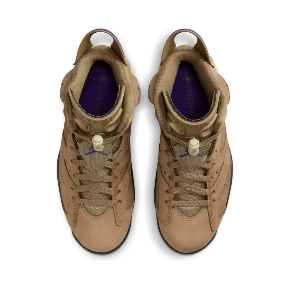 Air Jordan 6 GORE-TEX ‘Brown Kelp’ Brown Kelp/Shadow Brown/Court Purple/Team Gold (FD1643-300)