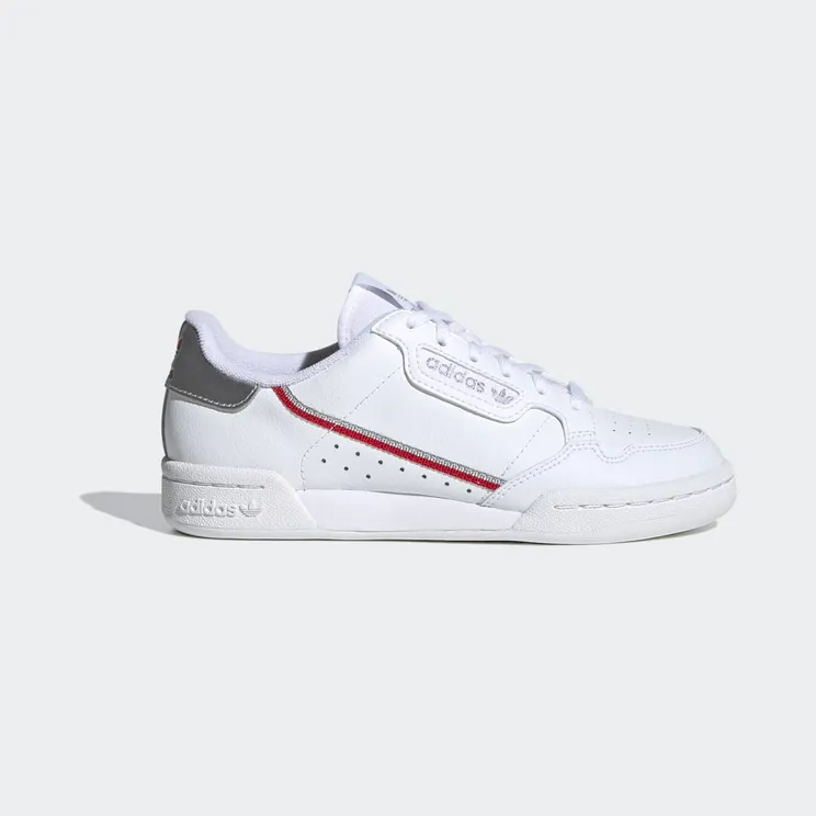 adidas Continental 80 Cloud White / Silver Metallic / Scarlet (FV8199)