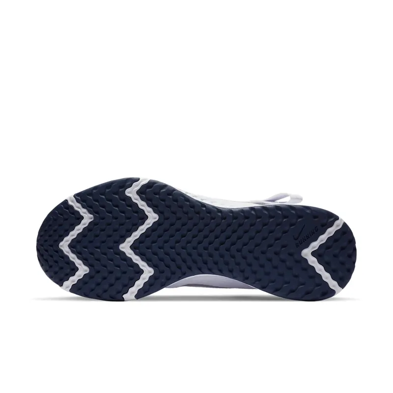 Nike Revolution 5 FlyEase White White/Midnight Navy/Metallic Silver (BQ3211-102)