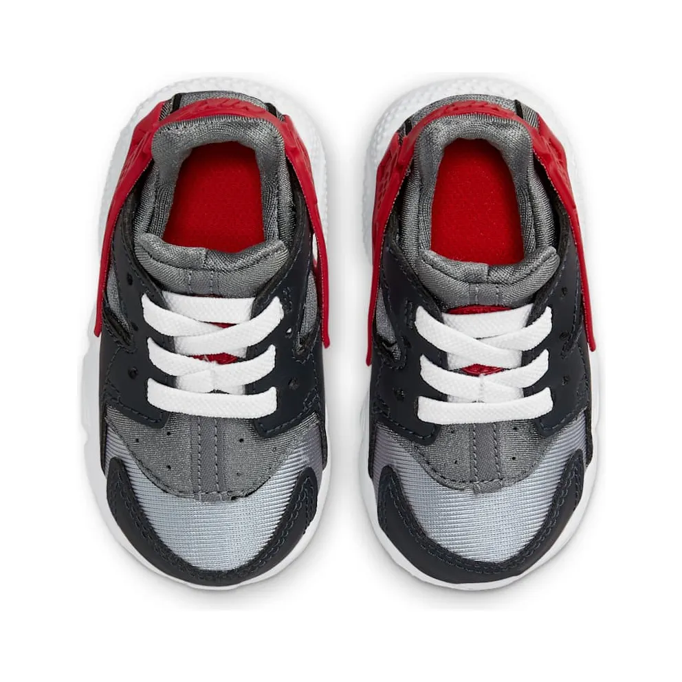 Nike Huarache Run “Dark Smoke Grey / Light Smoke Grey / Smoke Grey / University Red” (704950-041)