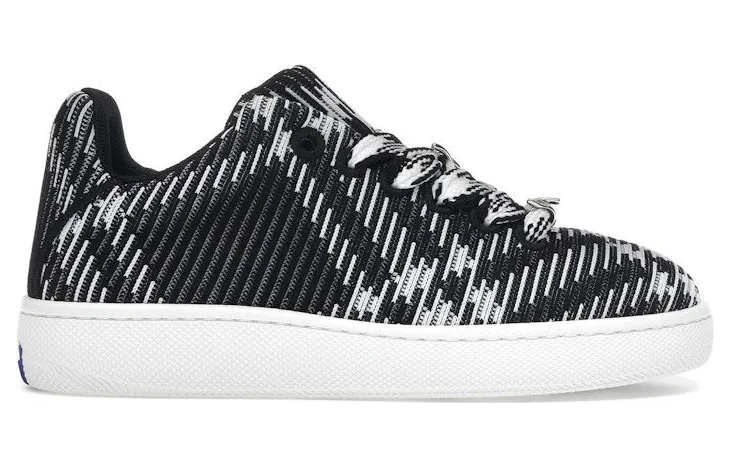 Burberry Check Knit Box Sneaker Black White (8083775)