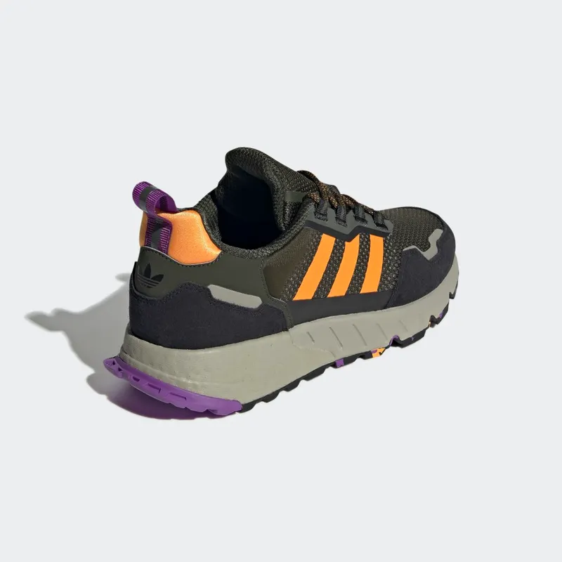 Adidas ZX 1K BOOST Core Black / Active Purple / Orange Rush (GZ3546)