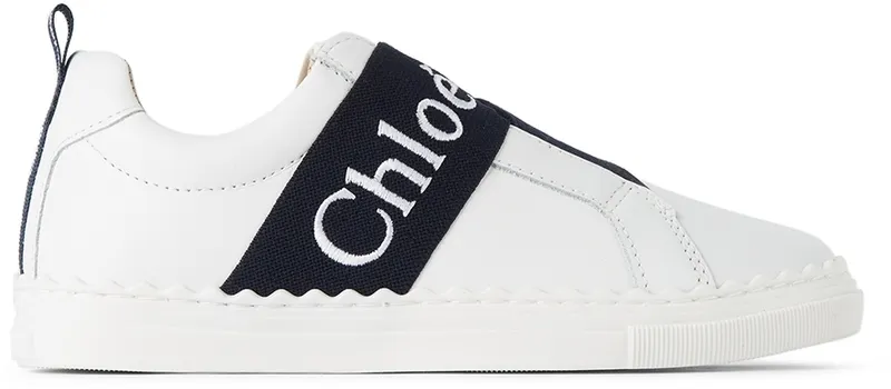 Chloé Kids White Leather Lauren (C19143)