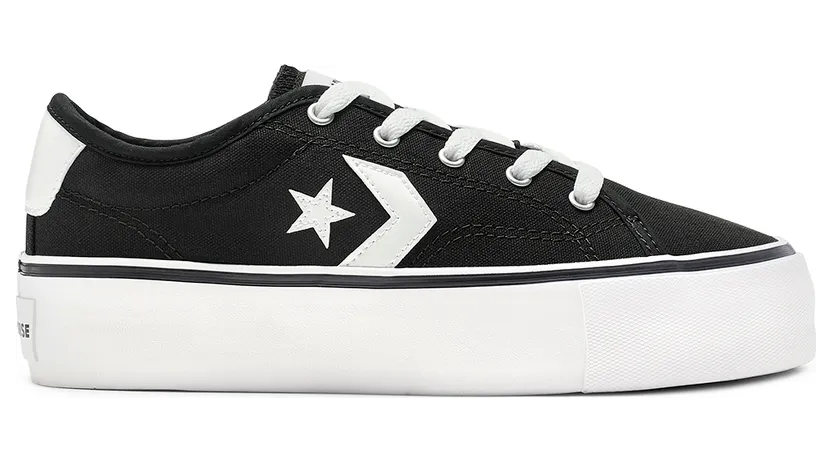 Converse Converse Star Replay Platform Low Top Converse Black/white (565366C)