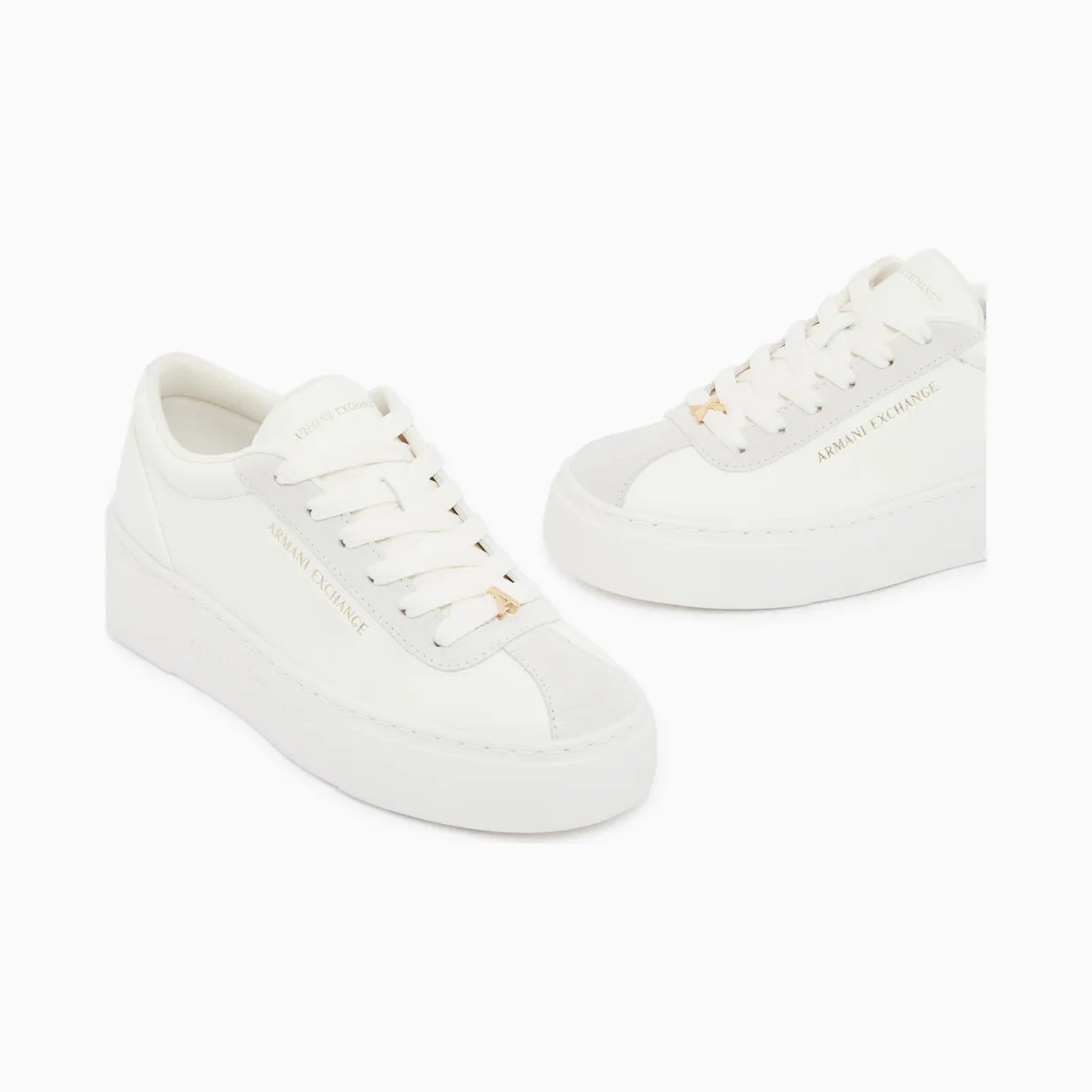 Armani Low Cut Sneakers With Suede And Tumbled Finish (XW003065-AF28674-U0011) (5)