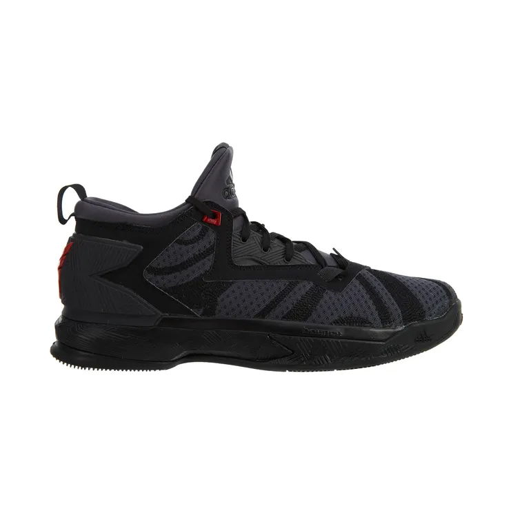 adidas D Lillard 2 Core Black Vivid Red