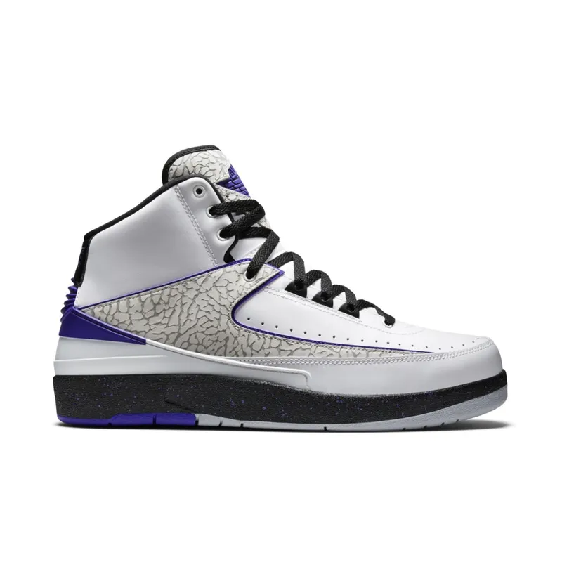 Jordan 2 Retro Dark Concord White/Concord-Black (385475-153)