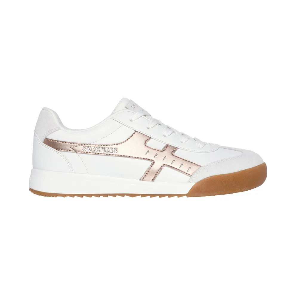 Skechers Zinger – Metallic Roads Sneaker Weiß/Roos Gold